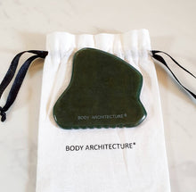 Load image into Gallery viewer, PRO Dark Green Nephrite Jade Guasha Gua Sha Massage Stone Wellness Tool
