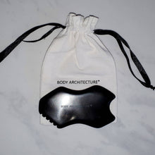 Load image into Gallery viewer, PRO Black Bian Obsidian Guasha Gua Sha Massage Stone Wellness Tool