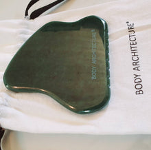 Load image into Gallery viewer, PRO Dark Green Nephrite Jade Guasha Gua Sha Massage Stone Wellness Tool