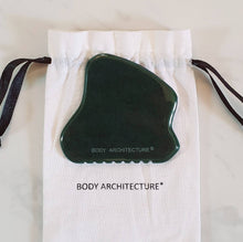 Load image into Gallery viewer, PRO Dark Green Nephrite Jade Guasha Gua Sha Massage Stone Wellness Tool