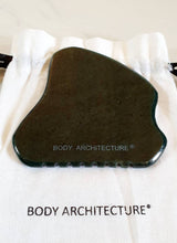 Load image into Gallery viewer, PRO Dark Green Nephrite Jade Guasha Gua Sha Massage Stone Wellness Tool