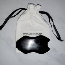 Load image into Gallery viewer, PRO Black Bian Obsidian Guasha Gua Sha Massage Stone Wellness Tool