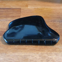 Load image into Gallery viewer, Unique A Grade Dark Green Canadian Nephrite Jade Guasha Gua Sha Massage Stone Wellness Tool with smooth tooth curl!