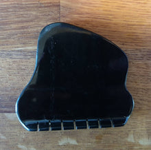 Load image into Gallery viewer, Unique A Grade Dark Green Canadian Nephrite Jade Guasha Gua Sha Massage Stone Wellness Tool with smooth tooth curl!