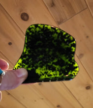 Load image into Gallery viewer, Ethereal Unique Handmade Gorgeous Green Canadian Nephrite Jade Guasha Gua Sha Massage Stone Wellness Tool
